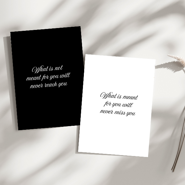 Qadr wall art islamic print sete, monochromatic black and white with islamic quotes